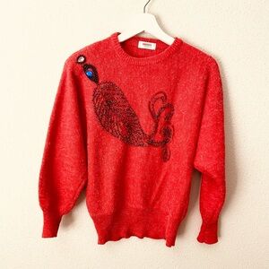 Vintage Mikasey Beaded Sweater Size Small